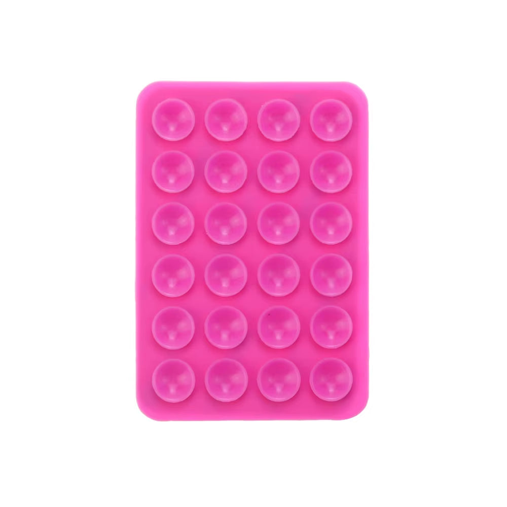 Silicone World Square Silicone Mobile Phone Fixing Suction Cup Car Mounted Bracket Phone Case Universal anti Slip Suction Cup
