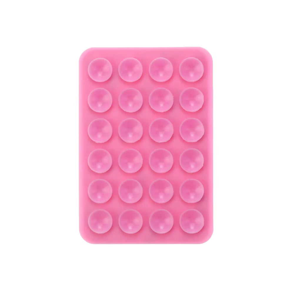 Silicone World Square Silicone Mobile Phone Fixing Suction Cup Car Mounted Bracket Phone Case Universal anti Slip Suction Cup