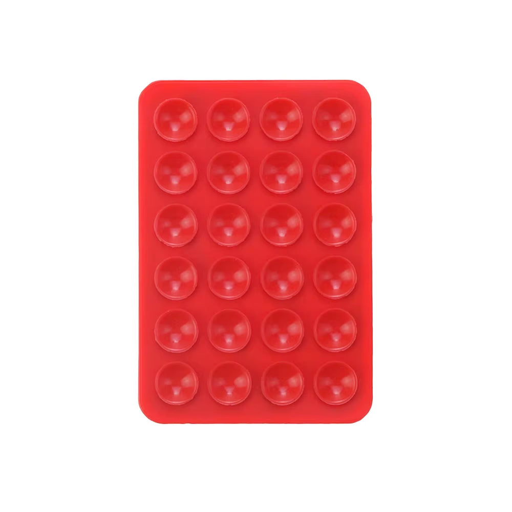 Silicone World Square Silicone Mobile Phone Fixing Suction Cup Car Mounted Bracket Phone Case Universal anti Slip Suction Cup