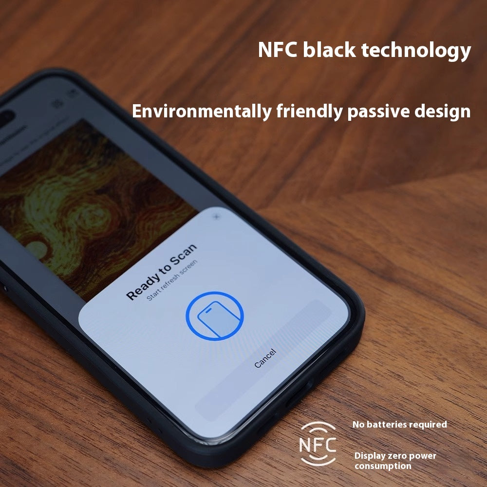 NFC Projection Screen Four-Color E-Ink Screen Bracket Phone Case