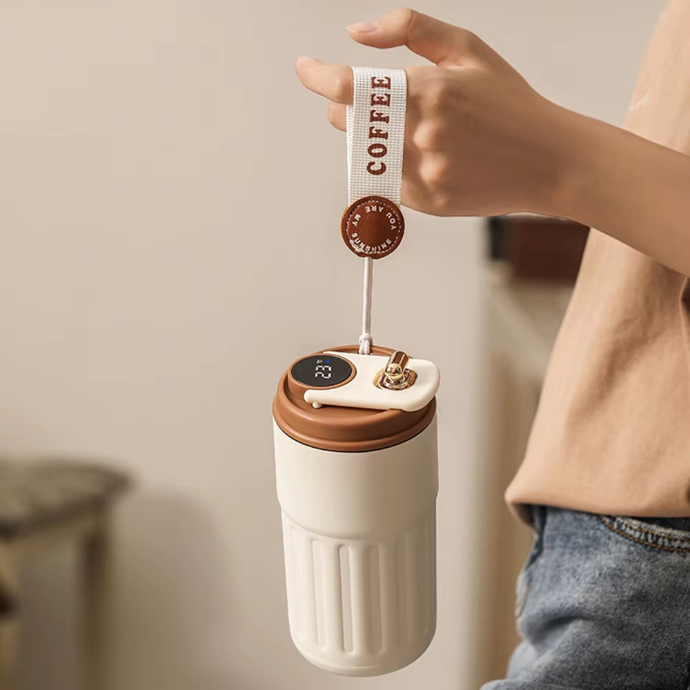 Smart Thermos Bottle Water with Digital Display Temperature Thermos Coffee Mug Stainless Steel Thermos Cup