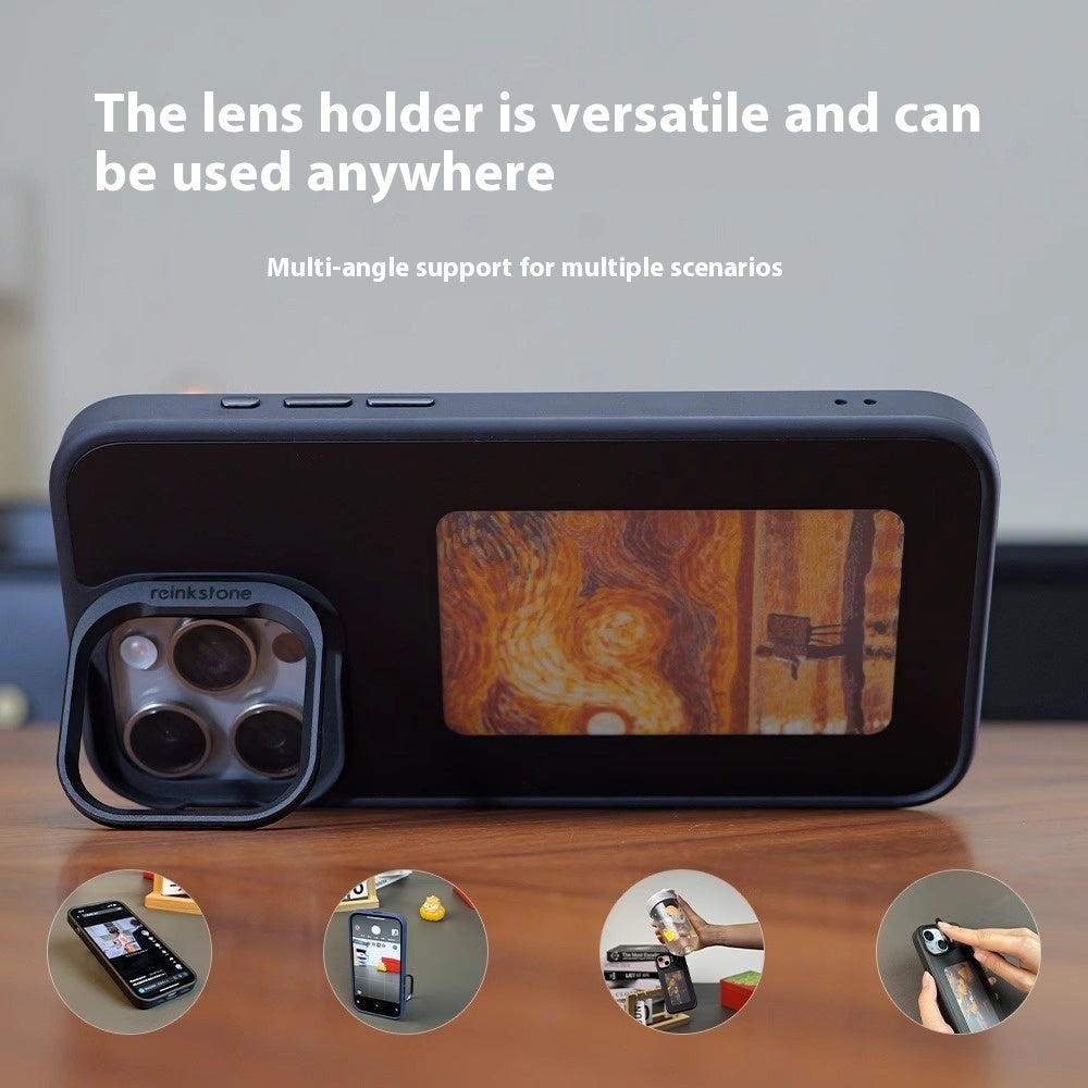 NFC Projection Screen Four-Color E-Ink Screen Bracket Phone Case