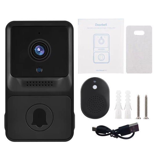 HD High Resolution Visual Smart Security Doorbell Camera Wireless Video Doorbell with IR Night Vision Real-Time Monitoring