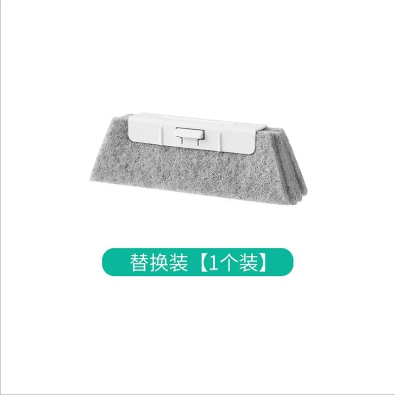 2 in 1 Groove Cleaning Tool Window Frame Door Groove Cleaning Brush Sliding Door Track Cleaning Tools Hand-Held Crevice Cleaner